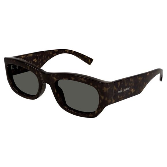 NEW SAINT LAURENT HAVANA GREY SQUARE SUNGLASSES SL713 002 EYEWEAR SL 713 002 - Picture 1 of 4